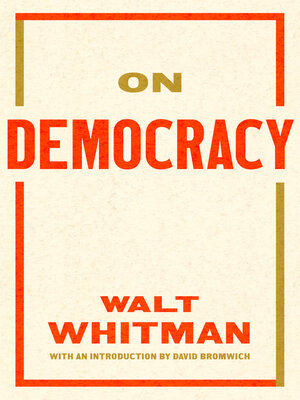cover image of On Democracy